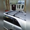 Прямоугольные поперечины на рейлинги Hyundai Tucson 2004-2010 Кроссовер "Favorit"