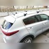 Багажник на интегрированные рейлинги "Integra Аэро с замком" Hyundai i30 2017-2018 Универсал