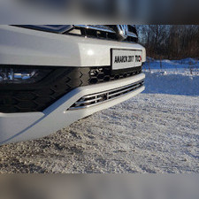 Накладка на решетку радиатора 12 мм Volkswagen Amarok 2016-нв