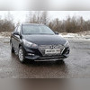 Накладка на решетку радиатора, верхняя (лист) Hyundai Solaris 2 2017-нв