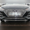Накладка на решетку радиатора, нижняя (лист) Hyundai Solaris 2 2017-нв
