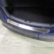 Накладка на задний бампер (лист шлифованный) Hyundai Elantra 2016-2020