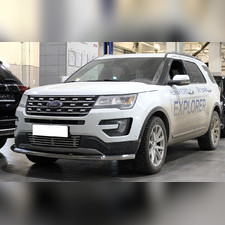 Дуга передняя по низу бампера(с подгибами) 60 мм Ford Explorer 2015-2017