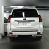 Защита заднего бампера "уголки" 76 / 53мм Toyota Land Cruiser Prado 150 2017-2020