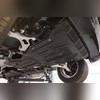 Защита картера двигателя и кпп + раздатки 2-х частей Porsche Cayenne 2010-2017 (Композит 10 мм)
