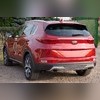 Накладка на задний бампер Kia Sportage 2016-2018 (имитация 2-го выхлопа)