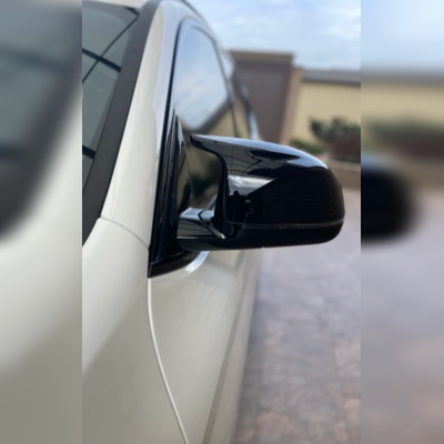 Накладки на зеркала BMW X5 G05 2018-нв (чёрные)
