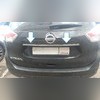 Накладка над номером на крышку багажника Nissan X-Trail T32 2013-2022 (ХРОМ)