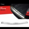 Накладка на задний бампер Audi A4 Avant SW 2008-2019 (нержавеющая сталь)