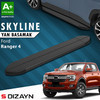 Пороги "Skyline" Ford Ranger 4 2023+ (203 см) чёрные