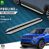Пороги "OEM Still" Jeep Compass 2 2017+ (173 см серебристые)