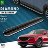 Пороги "Diamond" Mazda CX-5 II 2017-2026 (чёрные 183 см)