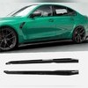 Элероны на пороги BMW M3 G80 Седан / M3 G81 Универсал 2020+ (чёрный глянец)