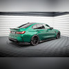 Элероны на пороги BMW M3 G80 Седан / M3 G81 Универсал 2020+ (чёрный глянец)