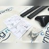 Поперечины на штатные рейлинги Toyota Rav 4 V (XA50) 2020-2025 (чёрные) с замком
