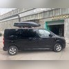 Багажные поперечины в штатные места без рейлингов Peugeot Expert 2016+ V3 black. (черные с замком)