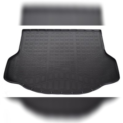 Коврик в багажник Toyota Rav 4 2013-2019 (с докаткой, черный)