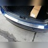 Накладка на задний бампер с загибом (сталь)