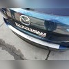 Накладка на задний бампер с загибом (сталь)