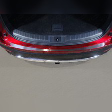 Накладка на задний бампер (лист шлифованный) Mazda CX-9 2016-нв