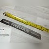 Накладки на задние пороги (лист шлифованный надпись Tiguan) Volkswagen Tiguan 2016-2021