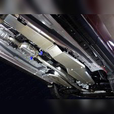 Защита топливопровода (алюминий) 4мм комплект 2шт Mazda CX-9 2016-нв