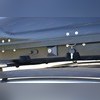 Бокс на крышу аэродинамический белый матовый "Turino 1" 410л (двустороннее открытие)