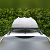Бокс на крышу аэродинамический серый матовый "Turino 1" 410л (двустороннее открытие)
