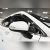 Дефлекторы, ветровики окон Hyundai Santa Fe 2018 - нв, комплект из 6-ти частей (хром)