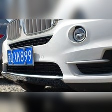 Накладка переднего и заднего бамперов BMW X5 2013-2018 (ABS хром)