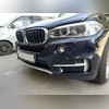 Накладка переднего и заднего бамперов BMW X5 2013 - 2018(ABS пластик, серебро)