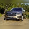 Пороги алюминиевые Slim Line Silver 1920 мм Volkswagen Touareg 2018-нв