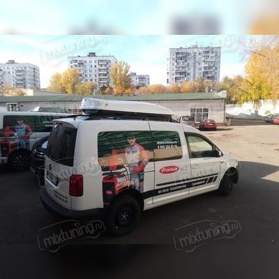 Рейлинги алюминиевые на Volkswagen Caddy MAXI (черный)