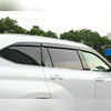 Дефлекторы, ветровики окон Toyota Highlander U70 2020-нв (6 частей) чёрные
