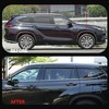 Дефлекторы, ветровики окон Toyota Highlander U70 2020-нв (6 частей) чёрные