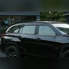 Дефлекторы, ветровики окон Toyota Highlander U70 2020-нв (6 частей) чёрные