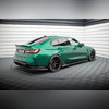 Элероны на пороги BMW M3 G80 Седан / M3 G81 Универсал 2020+ (чёрный глянец)