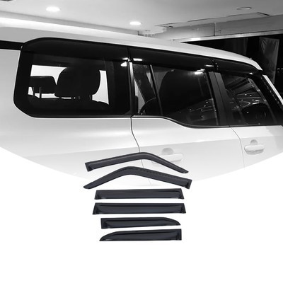 Дефлекторы, ветровики окон Lexus GX III 550 2023+ (6 частей) чёрные