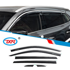 Дефлекторы, ветровики окон с нержавеющим молдингом changan CS55 Plus 2021+ (6 частей)