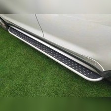 Комплект порогов Honda CR-V VI 2023+ (копия оригинала - OEM STYLE) чёрные