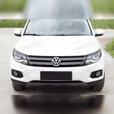 Накладки на передние фары (реснички) Volkswagen Tiguan 2011-2015