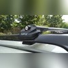Багажник аэродинамический на рейлинги с замком, BMW X6 2008-нв "Air 1 Black"