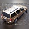 Поперечины на штатные рейлинги Nissan Pathfinder 2005-2014 (черные)