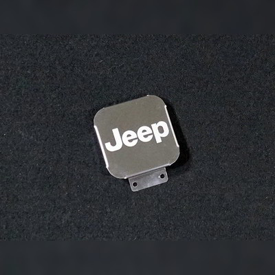 Заглушка фаркопа с логотипом модели автомобиля (нержавеющая сталь)