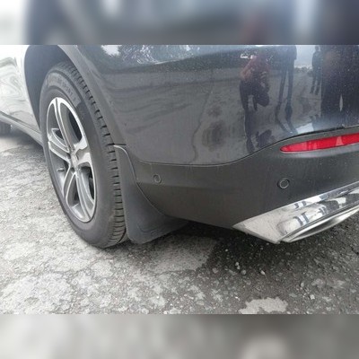 Брызговики задние Mercedes-Benz GLC-klasse 2015-2021 (X253) без порогов, без AMG пакета (OEM)