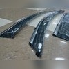 Дефлекторы, ветровики окон с нержавеющим молдингом Hyundai Santa Fe 2012 - 2018 (комплект)