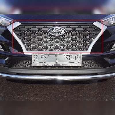 Накладка на решетку радиатора, верхняя, внутренняя (лист) Hyundai Tucson 2018-2021