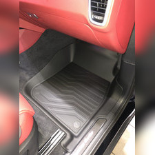 Ковры салона Porsche Cayenne 2017-нв, "3D Lux", аналог ковров WeatherTech (США)