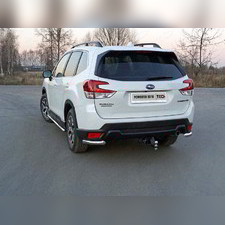 Защита заднего бампера (уголки длинные) 60,3 мм Subaru Forester (S5) 2018-нв