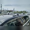 Багажник аэродинамический на рейлинги для Jeep Grand Cherokee 2010-2019 (черный)